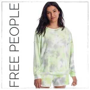 Free People Tie Dye Kelly Washed Lounge Set NWT